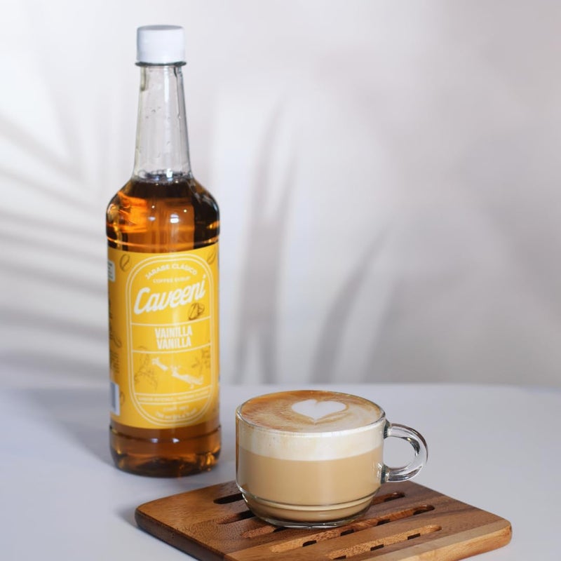 ENCO CAVEENI Vanilla Coffee Syrup - 25.4 oz Bottle for Flavoring Lattes, Iced Coffee, and Desserts - Image 5